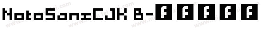 NotoSansCJK B字体转换